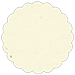 Milkweed Scallop Circle Card 3 Inch