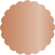 Copper Scallop Circle Card 2 1/2 Inch - 25/Pk