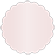 Blush Scallop Circle Card 2 1/2 Inch - 25/Pk