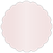 Blush Scallop Circle Card 3 Inch