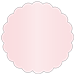 Rose Scallop Circle Card 3 Inch - 25/Pk