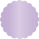 Violet Scallop Circle Card 2 1/2 Inch - 25/Pk