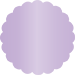 Violet Scallop Circle Card 3 Inch - 25/Pk