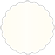 Natural White Pearl Scallop Circle Card 2 1/2 Inch - 25/Pk