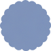 Adriatic Scallop Circle Card 3 Inch