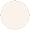 Old Lace Scallop Circle Card 3 1/2 Inch - 25/Pk