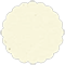 Milkweed Scallop Circle Card 3 1/2 Inch - 25/Pk