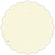 Milkweed Scallop Circle Card 3 1/2 Inch