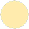 Sunflower Scallop Circle Card 3 1/2 Inch - 25/Pk