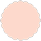 Ginger Scallop Circle Card 3 1/2 Inch - 25/Pk