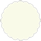 Spring Scallop Circle Card 3 1/2 Inch - 25/Pk