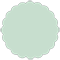 Tiffany Blue Scallop Circle Card 3 1/2 Inch - 25/Pk