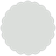 Fog Scallop Circle Card 3 1/2 Inch