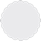 Fresh Air Scallop Circle Card 3 1/2 Inch - 25/Pk