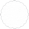 Deco (Textured) Scallop Circle Card 3 1/2 Inch - 25/Pk