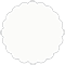 Quartz Scallop Circle Card 3 1/2 Inch - 25/Pk