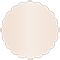 Nude Scallop Circle Card 3 1/2 Inch - 25/Pk