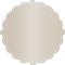 Sand Scallop Circle Card 3 1/2 Inch - 25/Pk