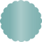 Caspian Sea Scallop Circle Card 3 1/2 Inch - 25/Pk
