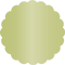 Mojito Scallop Circle Card 3 1/2 Inch - 25/Pk