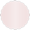 Blush Scallop Circle Card 3 1/2 Inch - 25/Pk