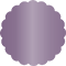 Purple Scallop Circle Card 3 1/2 Inch - 25/Pk