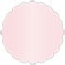 Rose Scallop Circle Card 3 1/2 Inch - 25/Pk