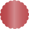Jupiter Scallop Circle Card 3 1/2 Inch - 25/Pk