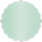 Lagoon Scallop Circle Card 3 1/2 Inch - 25/Pk