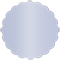Vista Scallop Circle Card 3 1/2 Inch - 25/Pk
