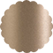 Pearl Silk Scallop Circle Card 3 1/2 Inch - 25/Pk