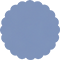 Adriatic Scallop Circle Card 3 1/2 Inch - 25/Pk