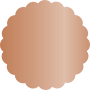 Copper Scallop Circle Card 4 1/2 Inch