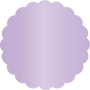 Violet Scallop Circle Card 4 1/2 Inch