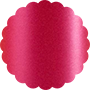 Pink Silk Scallop Circle Card 4 1/2 Inch