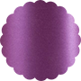 Purple Silk Scallop Circle Card 4 1/2 Inch