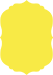 Lemon Drop Crenelle Flat Card 3 1/2 x 5 - 25/Pk