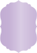 Violet Crenelle Flat Card 3 1/2 x 5 - 25/Pk