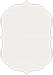 Linen Natural White Crenelle Flat Card 3 1/2 x 5 - 25/Pk