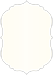 Natural White Pearl Crenelle Flat Card 3 1/2 x 5 - 25/Pk
