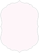 Light Pink Crenelle Flat Card 4 1/2 x 6 1/4 - 25/Pk