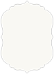 Eggshell White Crenelle Flat Card 4 1/2 x 6 1/4 - 25/Pk