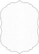 Metallic Snow Crenelle Flat Card 4 1/2 x 6 1/4