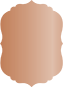 Copper Crenelle Flat Card 4 1/2 x 6 1/4 - 25/Pk