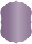 Purple Crenelle Flat Card 4 1/2 x 6 1/4 - 25/Pk