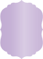 Violet Crenelle Flat Card 4 1/2 x 6 1/4 - 25/Pk