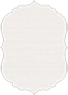Linen Natural White Crenelle Flat Card 4 1/2 x 6 1/4 - 25/Pk