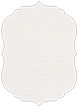 Linen Natural White Crenelle Flat Card 4 1/2 x 6 1/4 - 25/Pk