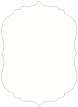 White Pearl Crenelle Flat Card 4 1/2 x 6 1/4 - 25/Pk