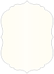 Natural White Pearl Crenelle Flat Card 4 1/2 x 6 1/4